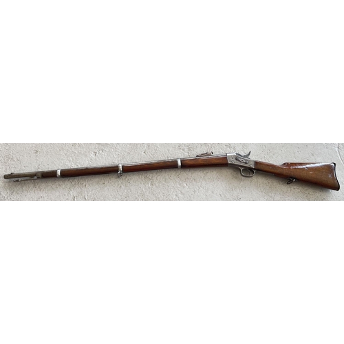 81 - An antique Remington 11 x 50R Egyptian Cal Rolling Block rifle, circa 1878, obsolete calibre. Variou... 