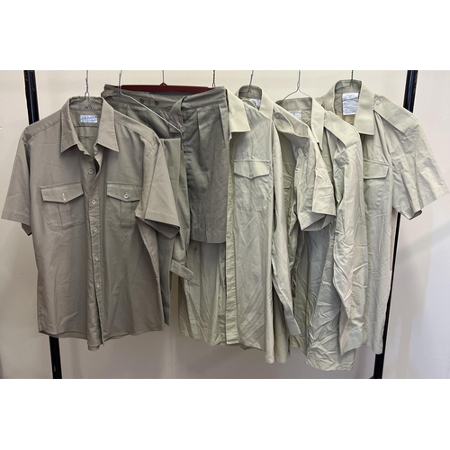 140 - 7 items of military warm weather uniform, to include shirt & trousers by Au Wai Lum Tailor Co, Hong ... 