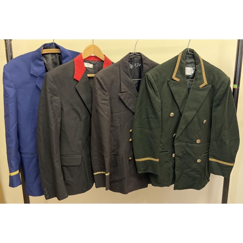 159 - 4 assorted uniform style jackets/blazers, in varying colours.