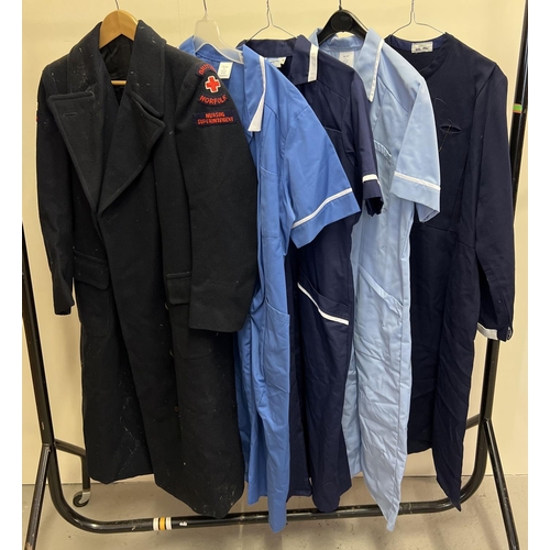 163 - 5 items of Nursing uniform to include Matron's dress and British Norfolk Red Cross Nursing Superinte... 