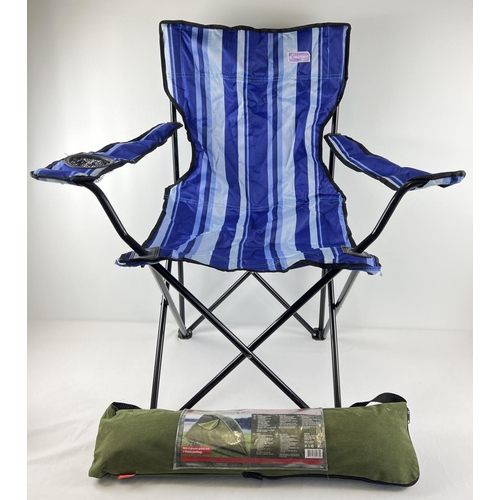 1235 - A Rocktrail fishing tent (as new) together with a Kingfisher folding camping chair. Fishing tent has... 