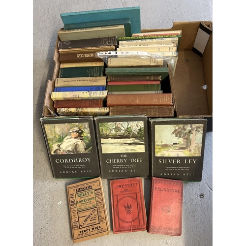 1197 - A box of vintage books relating to Norfolk and Suffolk. To include: Ward, Lock & Co's Guide books, 1... 