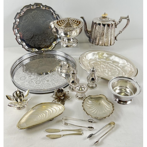 1134 - A collection of assorted vintage silver plated items to include H. C & Co, Viners and Ianthe plate. ... 