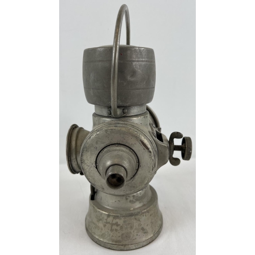 1210 - A early 20th century Joseph Lucas Ltd King of the Road No. 630 motor car lamp. With hinged front ope... 