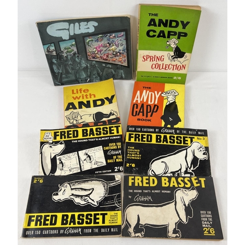 1198 - A collection of vintage late 1950's & 60's comic strip books to include Andy Capp, Fred Basset & Gil... 