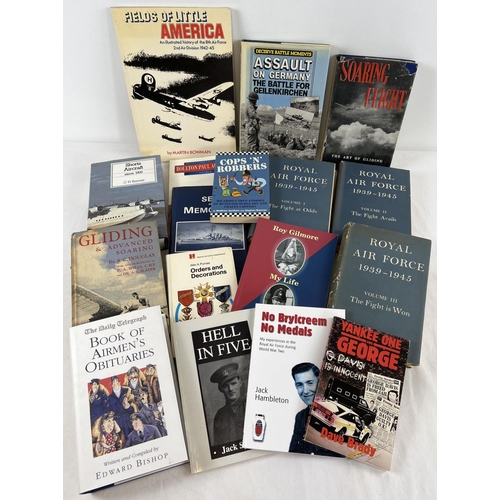 1159 - A box of assorted Aircraft, WWII RAF, the Police force & other military related books. The include v... 