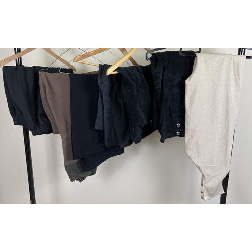 115 - 7 assorted pairs of theatre costume breeches, trousers and pantaloons.