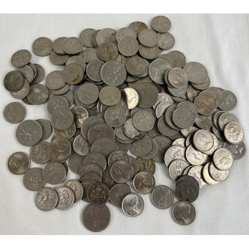 17 - A small box of vintage Elizabeth II 10p and 5p coins, mostly from the late 1960's and 1970's.