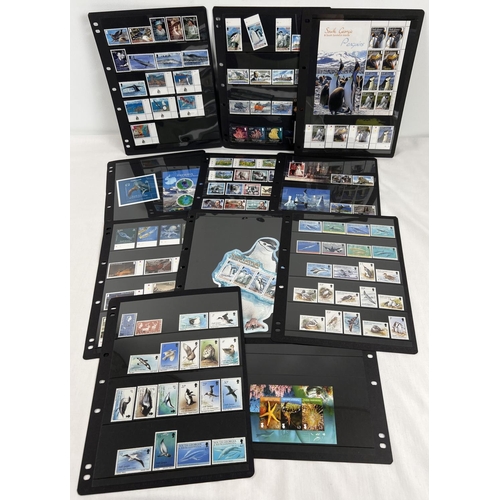 124 - A collection of mint stamps, stamp sets and panes for South Georgia 7 South Sandwich Islands to incl... 