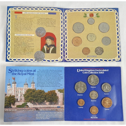 38 - 2 British uncirculated coin sets. A 1983 Heinz collection (blister pack unstuck to one side) and a 1... 