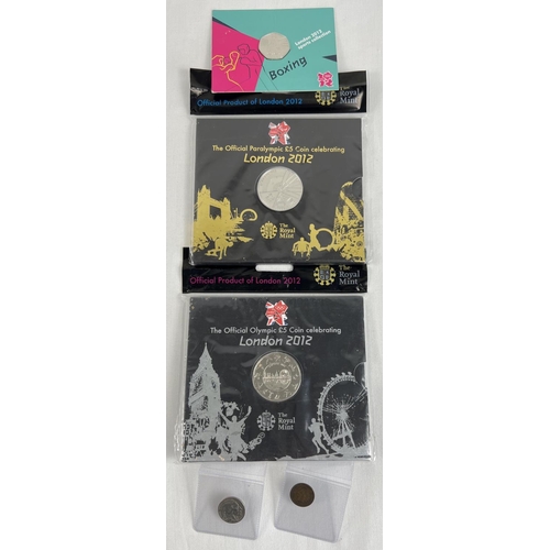 51 - A collection of British sealed collector coins and American vintage coins. To include blister pack 2... 