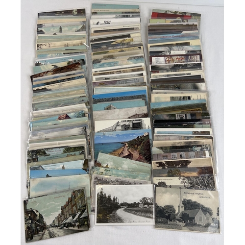 294 - Ex Dealers Stock - approx. 150 assorted Edwardian & vintage British postcards, all in plastic sleeve... 