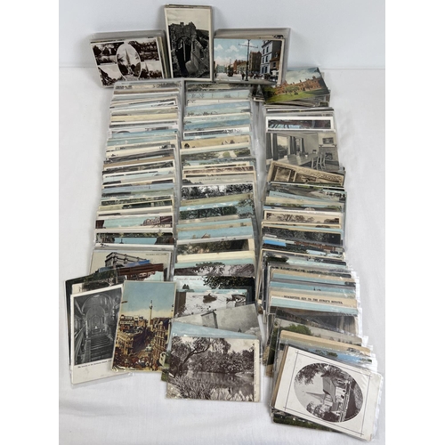 296 - Ex Dealers Stock - approx. 420 assorted Edwardian & vintage British postcards, all in plastic sleeve... 