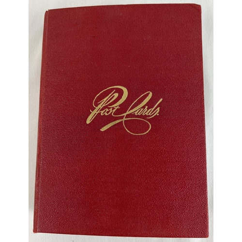 304 - A vintage red postcard album containing 100 Norfolk postcards. To include: King's Lynn, Norwich, Gre... 