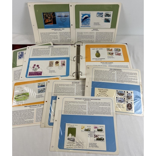 135 - An album of 67 early 1980's British Commonwealth First Day Covers. Each in a carded envelope with wr... 