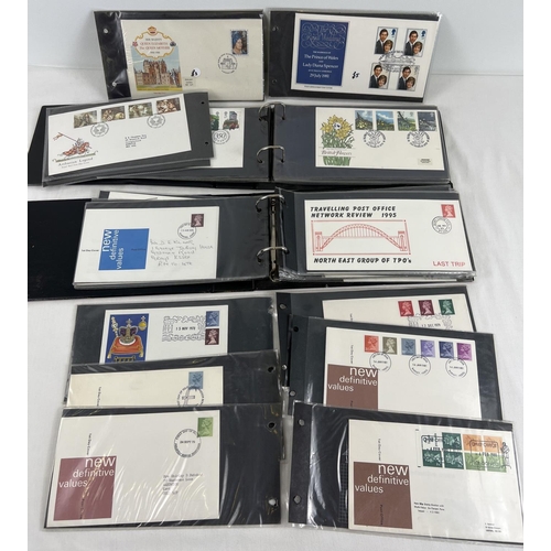 136 - 2 albums containing 75 assorted vintage First Day Covers dating from the late 1960's through to the ... 