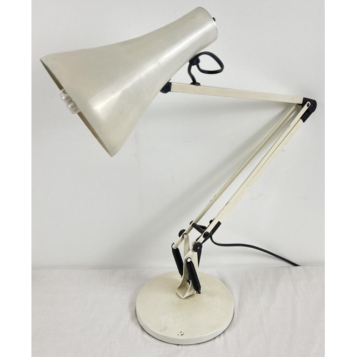 1339 - A vintage cream coloured 'Anglepoise' lamp, labelled inside shade. In working order.