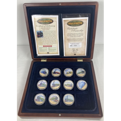 10A - A wooden presentation box containing part set of  Bailiwick Of Guernsey limited edition 