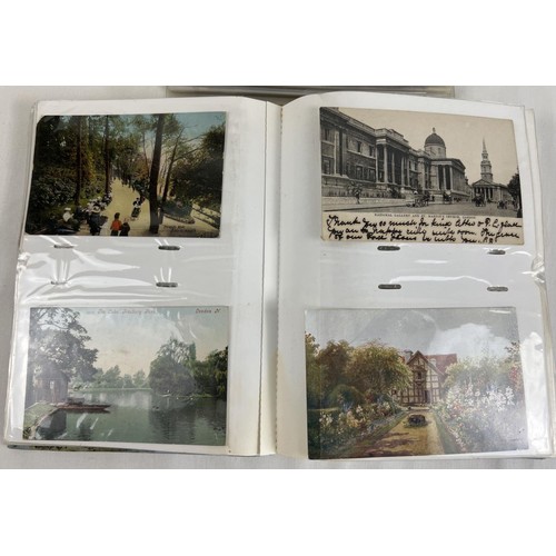 284 - 2 vintage postcard albums of assorted Edwardian & vintage greetings, sweetheart and postcards.