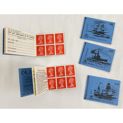 134 - A collection of vintage 1960's GPO pre decimal stamp booklets (complete with stamps). To include boo... 