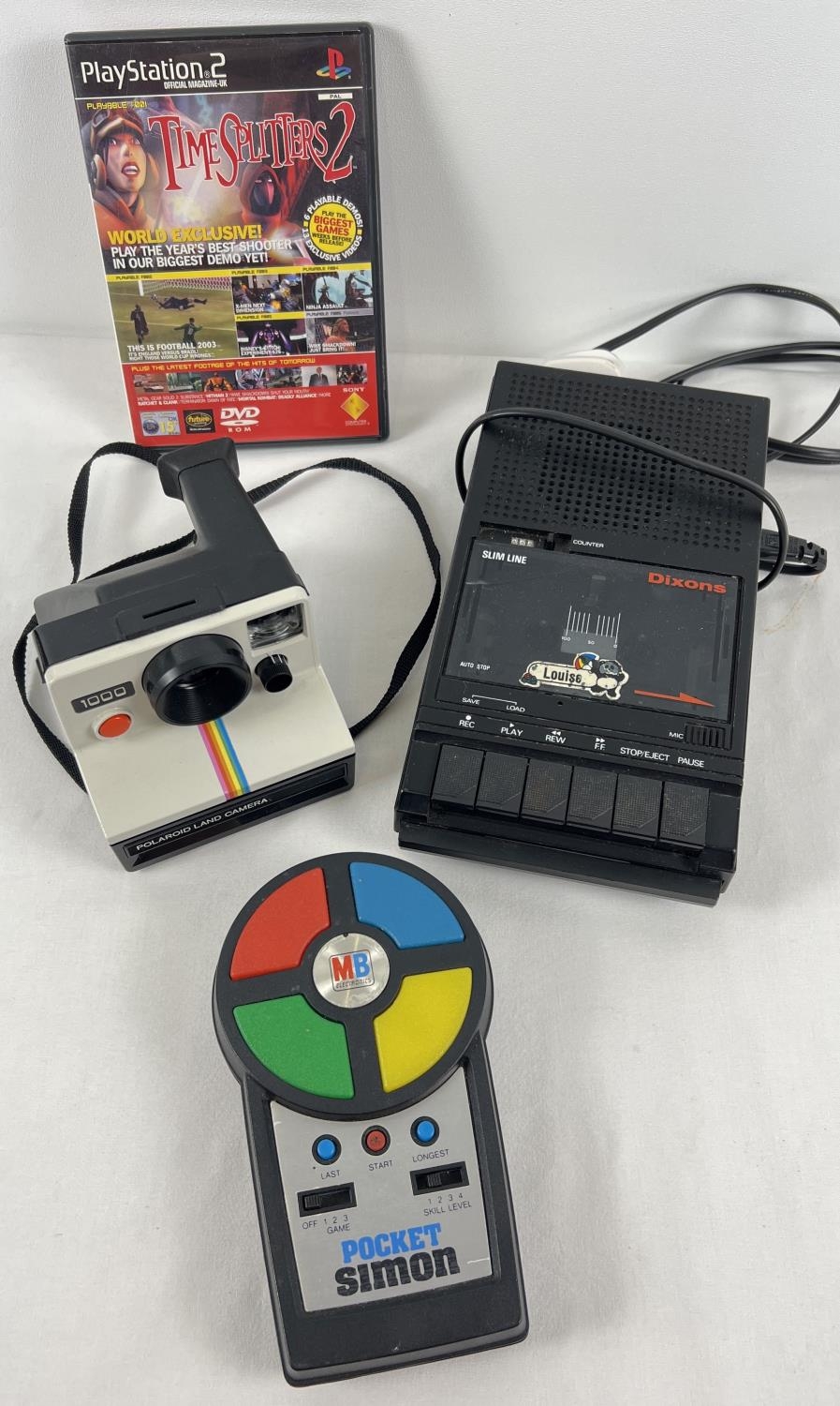 A collection of assorted 1980's electronic toys. An MB Electronics ...