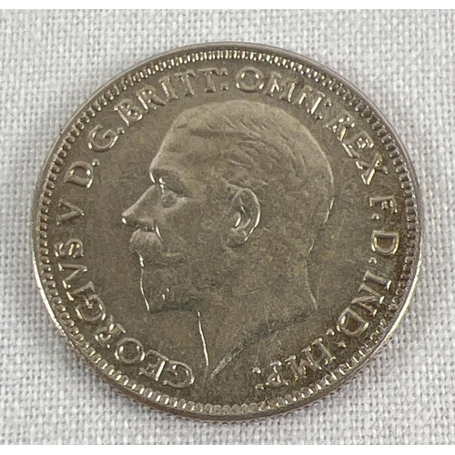 1179 - A George V 1932 uncirculated and lustred sixpence coin.