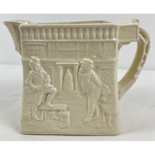 1222 - A vintage Royal Doulton cream glazed Pickwick The White Hart jug/pitcher. Very small chip to top rim... 