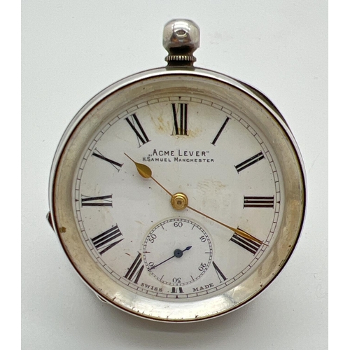 1202 - A vintage silver pocket watch by 