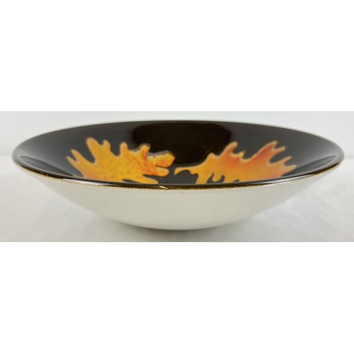 1272 - A large Poole Pottery 'Aegean' ceramic bowl in autumnal colours with oak leaf design. Approx. 34cm d... 