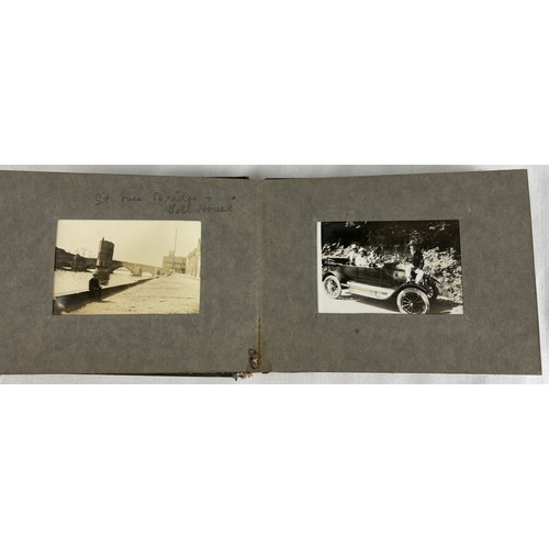 231 - A small 1920's photo album together with a collection of assorted vintage photo's, cabinet cards and... 