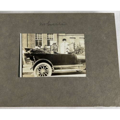 231 - A small 1920's photo album together with a collection of assorted vintage photo's, cabinet cards and... 