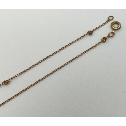 1065 - A scrap gold fine belcher chain together with a rolled gold St. Christopher pendant with engrave mes... 