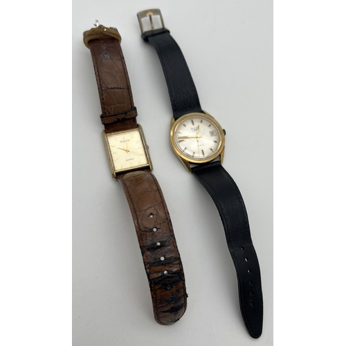 1128 - 2 mens wristwatches. A vintage 15209 Avia automatic watch with seconds hand and date function. Toget... 