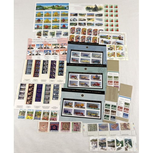 83 - 20 mint condition panes and blocks of stamps from Canada, to include self adhesive. Examples include... 