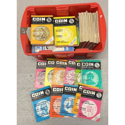 65 - 43 vintage copies of Coin Monthly magazine dating from 1970-1974. Together with 16 copies of Coin Ne... 