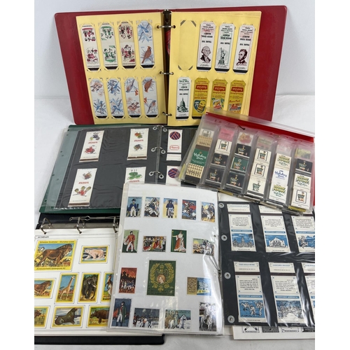 197 - Phillumeny Collection - 5 folders containing a quantity of assorted vintage matchbooks and matchbox ... 