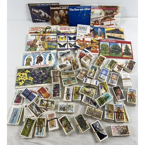 201 - A collection of assorted vintage Brooke Bond tea cards together with 14 assorted collectors albums.