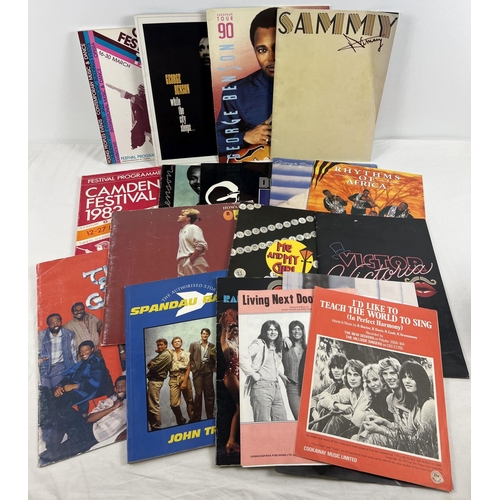 205 - A collection of assorted music programmes to include George Benson, 1980's Camden Festivals, Sammy D... 