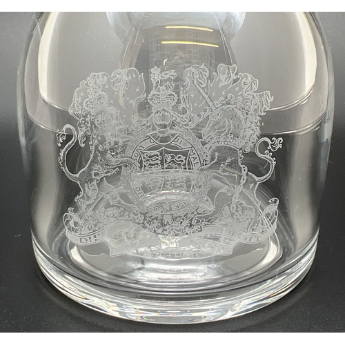 1201 - A Ltd Ed Orrefors Swedish crystal decanter made to commemorate the Silver Jubilee of HM Queen Elizab... 