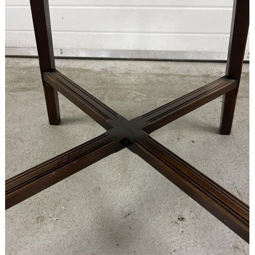 1345 - A Mid century Ercol drop leaf dining table together with a set of 4 Ercol dining chairs. Unmarked ov... 