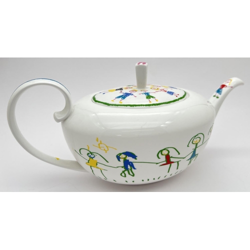 1183 - A ceramic Asprey teapot made exclusively for KIDS Charity Gala evening 2003. Designed by Peter Ting ... 