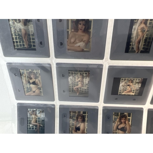 14 - A collection of 70 assorted adult erotic glamour model professional photographic transparencies. No ... 