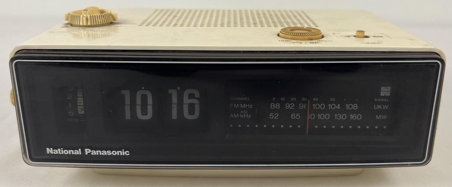 昭和レトロ パタパタ時計 National Panasonic RC-6030 ラジオ