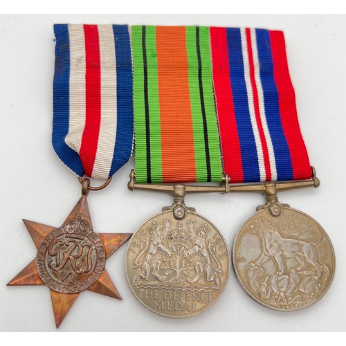 1180 - A group of WWII medals claimed by 1650592 Fus HJ Hodds R S FUS in June 2006. Comes with award letter... 