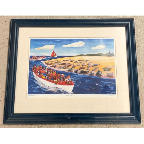 1368 - Brian Lewis Norfolk artist, large signed limited edition print entitled 