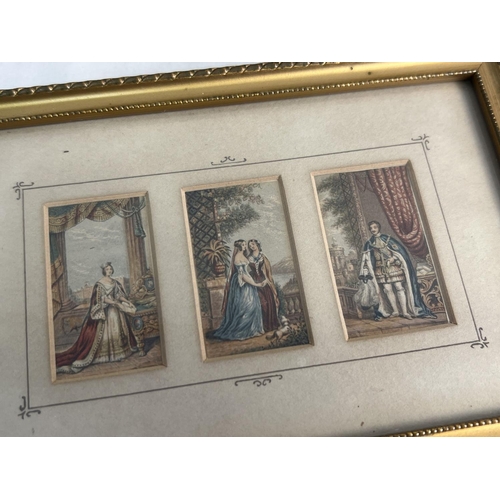 1377 - A collection of 10 framed and glazed Baxter 