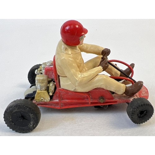 13 - A boxed 1960's Tri-ang Scalextric Electric Model Racing K/1 Go-Kart in red. Together with original m... 