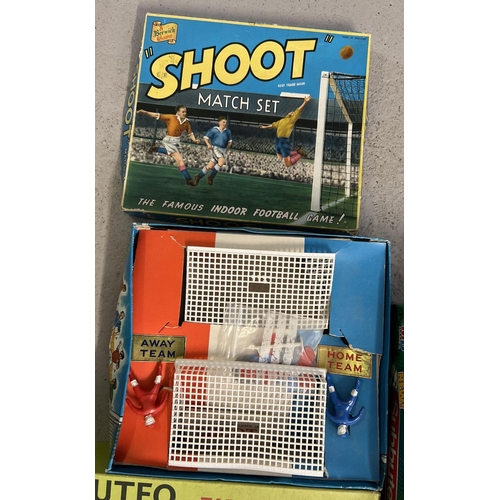 76 - 6 assorted boxed vintage & more modern Football and Rugby games to include Subbuteo. Lot includes bo... 