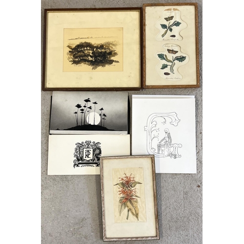 1390 - A collection of assorted pictures & prints, some framed & glazed. To include signed watercolour of t... 