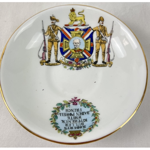 1191 - A Foley China Boer War commemorative coffee cup & saucer, circa 1901. Inscribed 